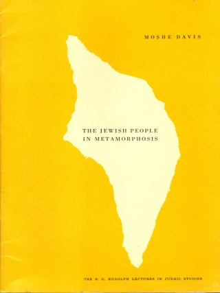 Item #105025 The Jewish People in Metamorphosis. Moshe Davis