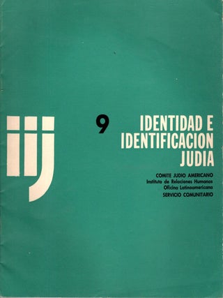 identidad e identificacion judia 9. Las Comunidades Judias e Israel. Gino Germani.