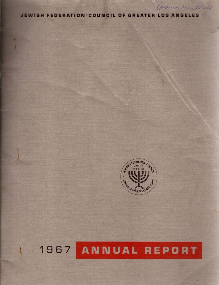 Item #106392 Jewish Federation - Council of Greater Los Angeles, 1967 Annual Report.