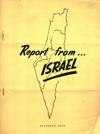 Item #106888 The American Jewish Committee: Report from Israel, December 1953