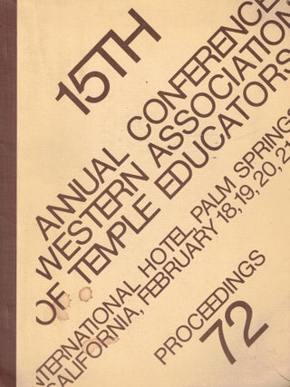 Item #107704 15th Annual Conference Western Association of Temple Educators: International Hotel,...