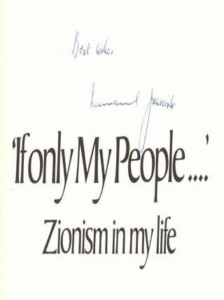 'If Only My People..." Zionism in My Life.
