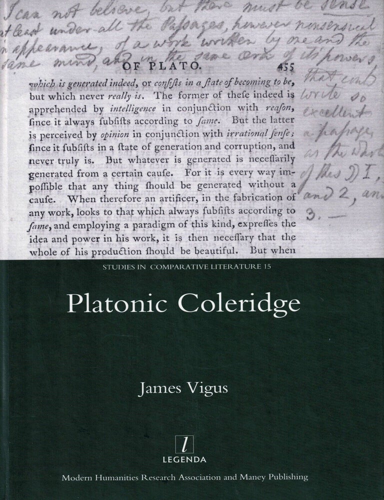 Item #109618 Platonic Coleridge. James Vigus.