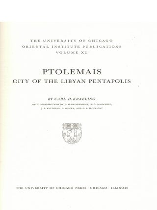 Ptolemais: City of the Libyan Pentapolis