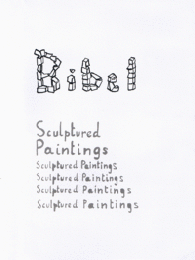 Item #32915 Bibel: Sculptured Portraits. A One Man Show of Reliefs in Wood. November - December...