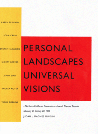 Item #32931 Personal Landscapes, Universal Visions: A Northern California Contemporary Jewish...