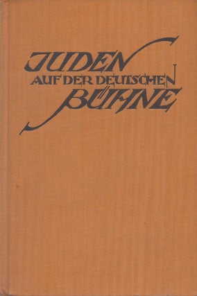 Item #41941 Juden auf der Deutschen Bühne. Arnold Zweig