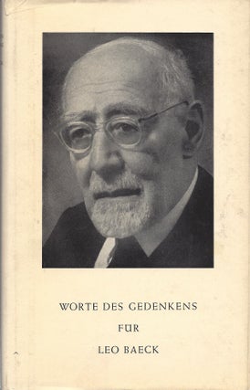 Item #70069 Worte des Gedenkens für Leo Baeck: Im Auftrag des Councils of Jews from Germany -...