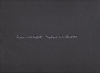 Item #70095 Imprints and Artifacts: Prägungen und Werkstücke. Diane Samuels