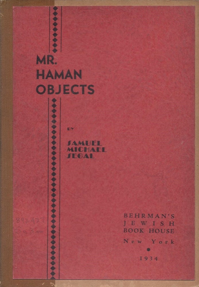 Item #71426 Mr. Haman Objects. Samuel Michael Segal.