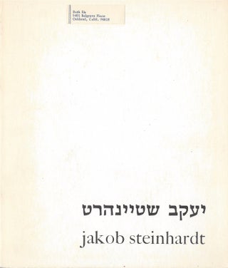 Item #73400 Jakob Steinhardt: his graphic worki.m. cohen, graphic gallery. cat. no. 38