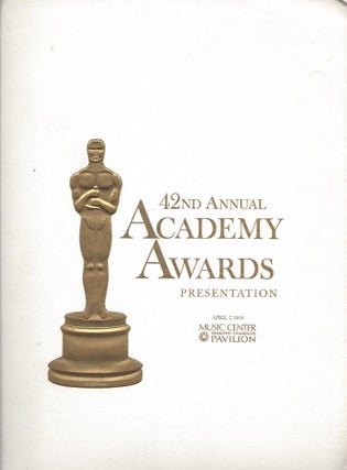 Item #75877 Forty-Second Annual Academy Awards Presentation. Music Center, Dorothy Chandler...