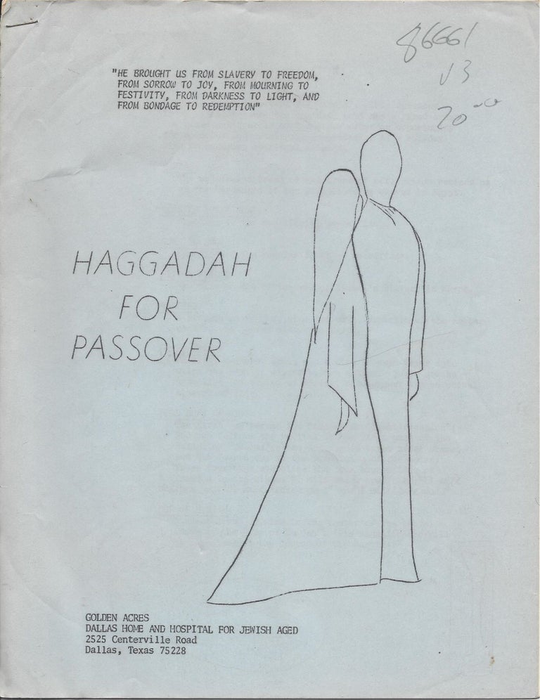 Item #86661 Haggadah for Passover: Golden Acres, Dallas Home and Hospital for Jewish Aged.
