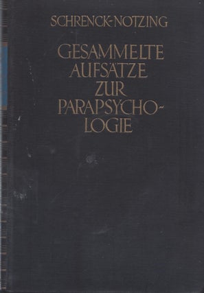 Item #87061 Gesammelte Aufsätze zur Parapsychologie. Mit einer Einführung von Prof. Dr. Hans...