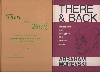 Item #87233 There and Back: Memories and Thoughts of a Jewish Actor, together with "There and...