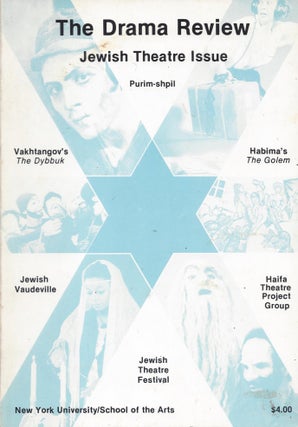 Item #87248 The Drama Review: Jewish Theatre Issue. Volume 24, Number 3 (T87), September, 1980....
