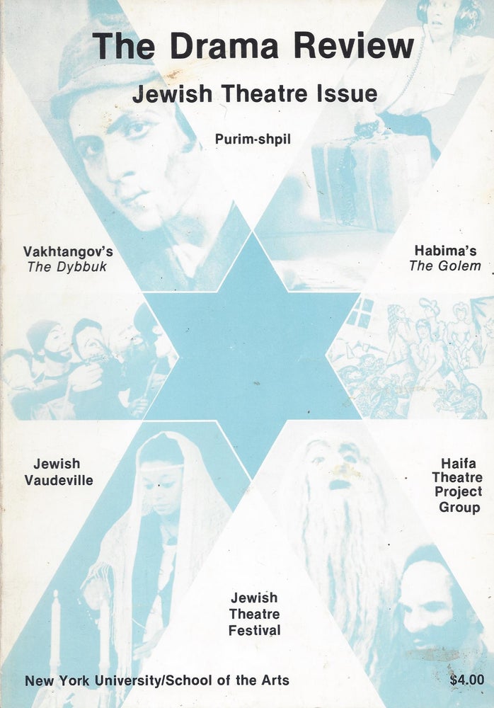 Item #87248 The Drama Review: Jewish Theatre Issue. Volume 24, Number 3 (T87), September, 1980. Michael Kirby.