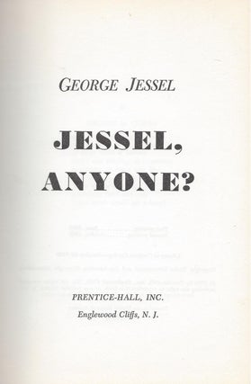 Item #87558 Jessel, Anyone? George Jessel