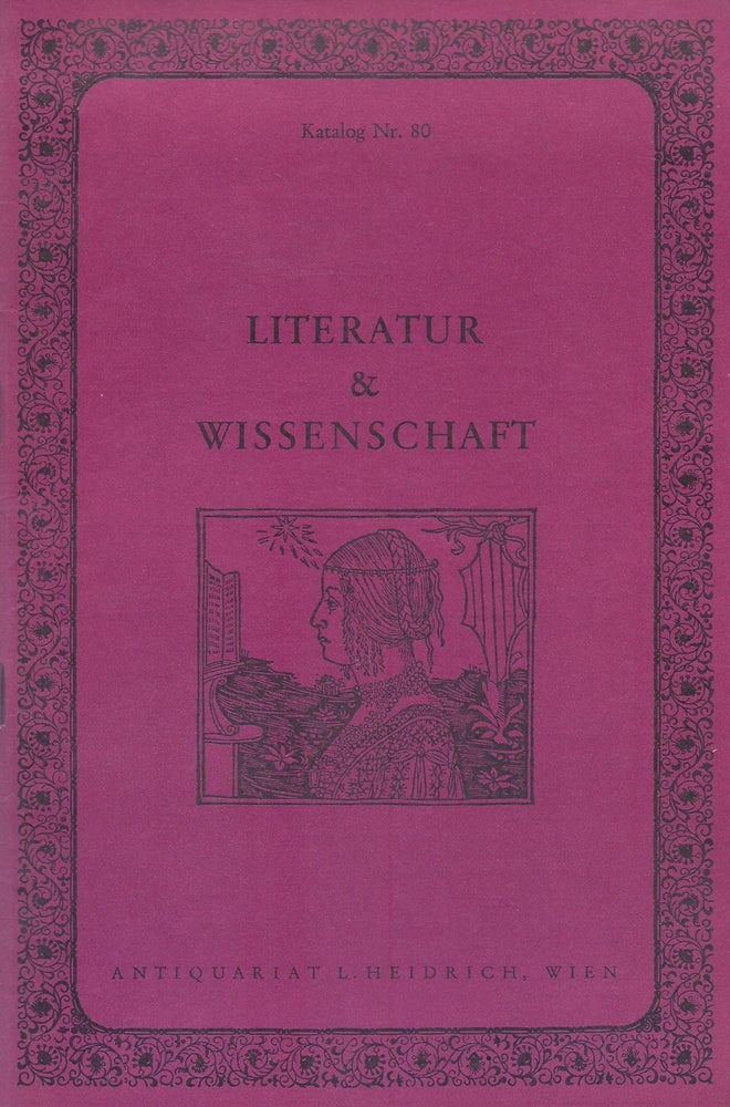 Item #87756 Literatur & Wissenschaft. Katalog No. 80.
