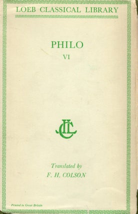 Philo with an English Translation. VI