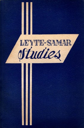 Item #88226 Leyte-Samar Studies, Vol. I, No. 2, 1967. Anthony A. Buchcik
