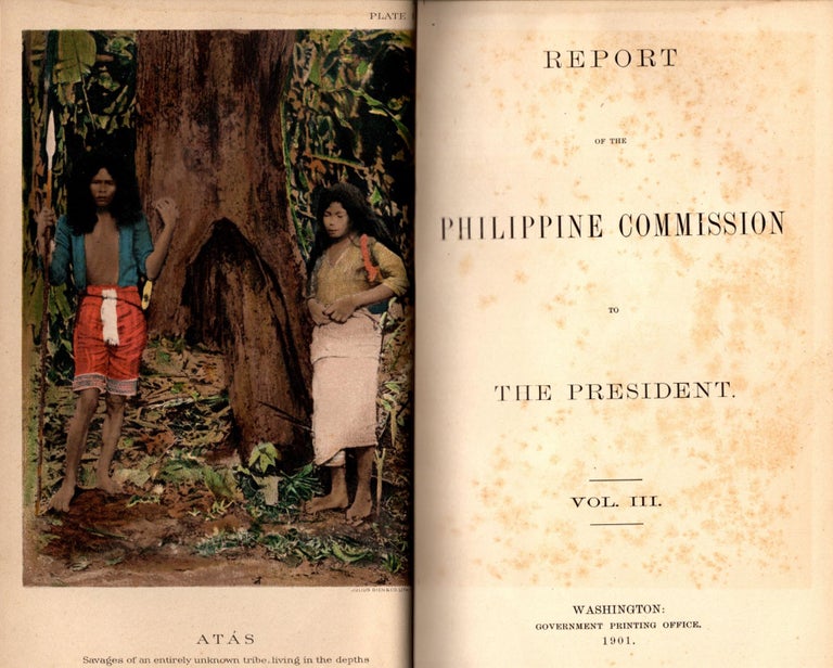 Item #88257 Report of the Philippine Commission to The President Vol. III.